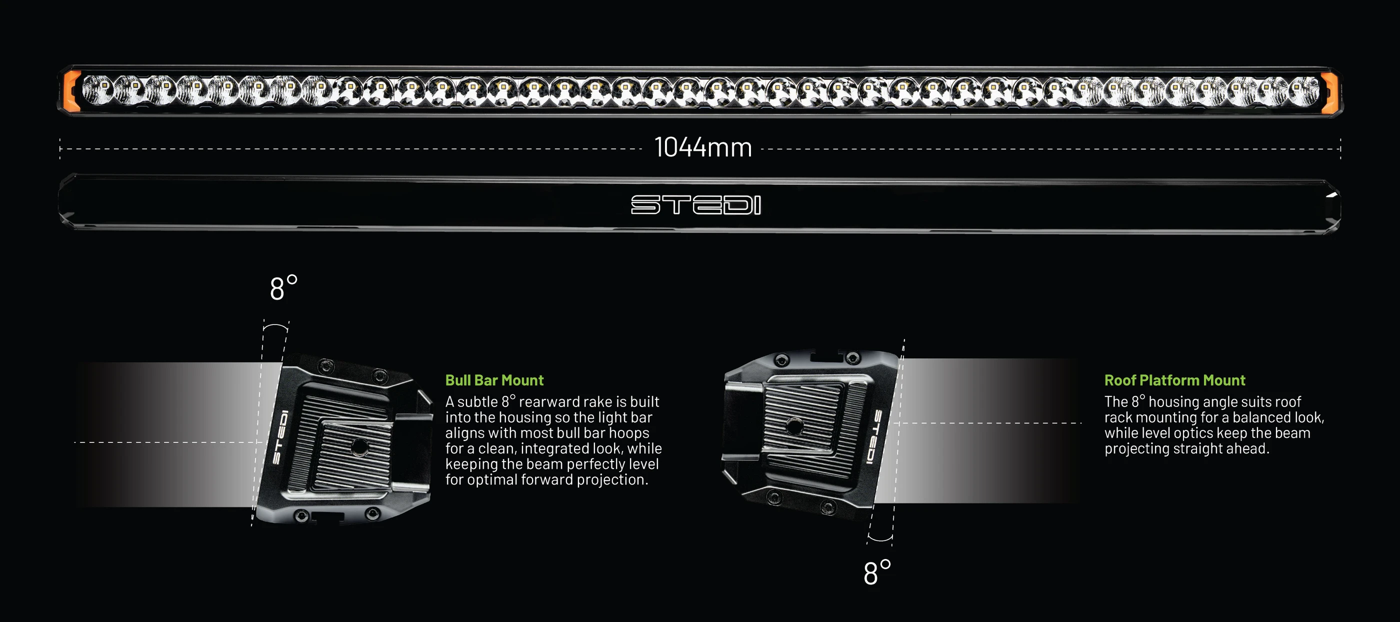 STEDI Sport Plus Single Row 41.5 inch 32 LED Light Bar